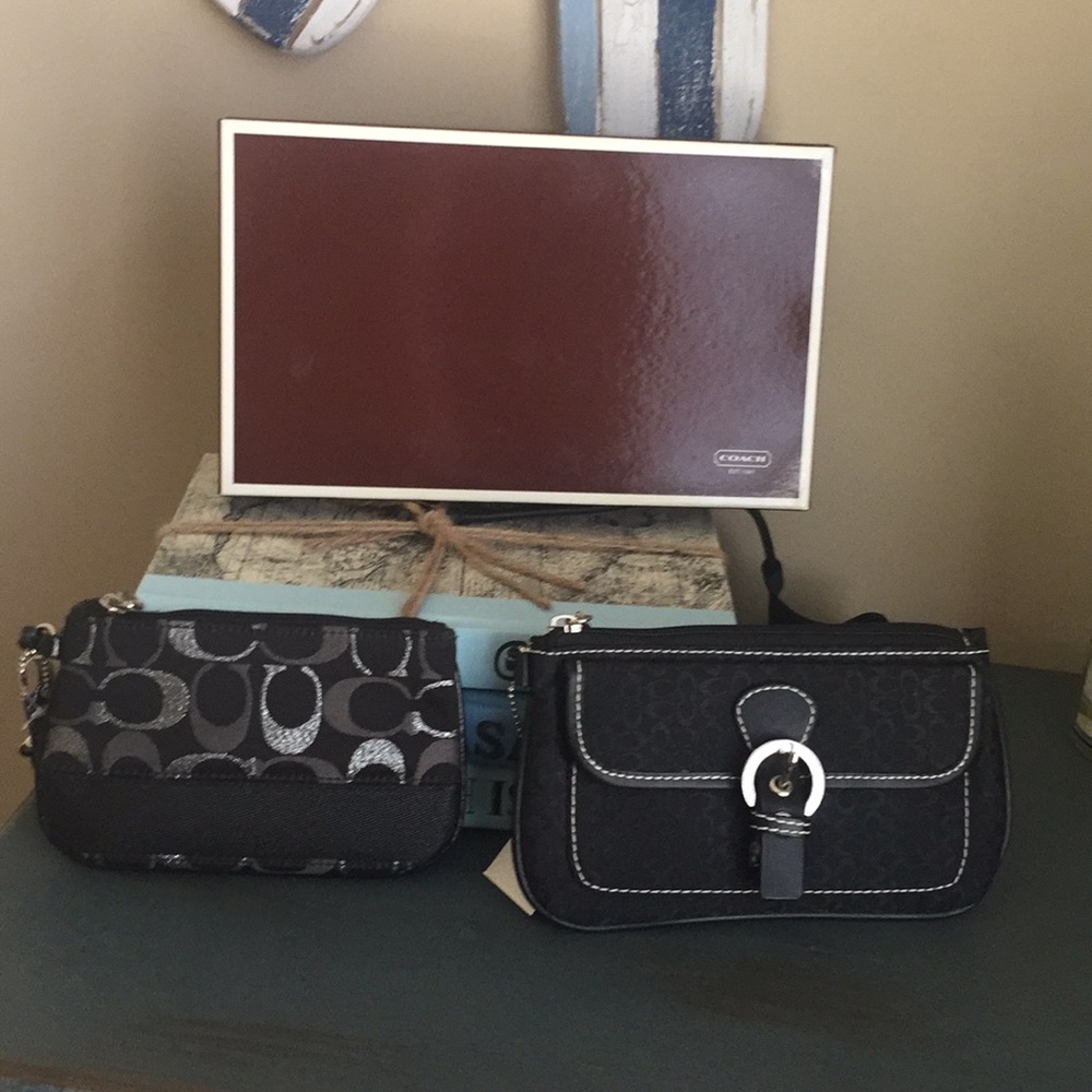 Authentic coach wristlets